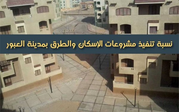 إنفوجراف.. نسبة تنفيذ مشروعات الإسكان والطرق بمدينة العبور