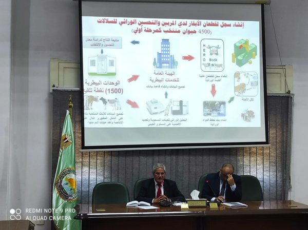 نائب وزير الزراعة يبحث مع مديري مديريات الطب البيطري الوضع الحالي للتحسين الوراثي للماشية في مصر