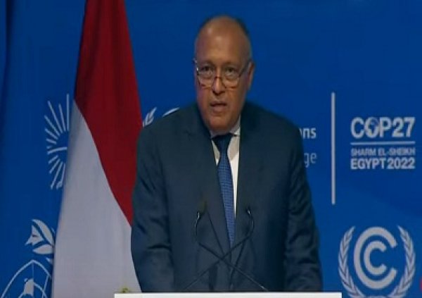 وزير الخارجية: COP27 وضع قضايا المناخ في إطار تنفيذي ص