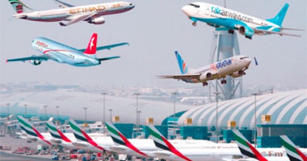 نمو حركة نقل المسافرين عبر مطار دبى 1.7% فى أغسطس