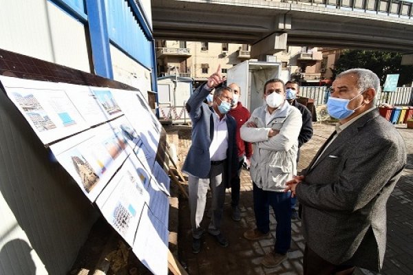 مسئولو الإسكان يتفقدون مشروعات تطوير منطقة مثلت ماسبيرو بمحافظة القاهرة